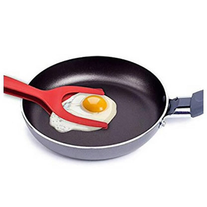 "Versatile 2-in-1 Grip & Flip Tongs - Perfect for Eggs, Pancakes, French Toast & More!"