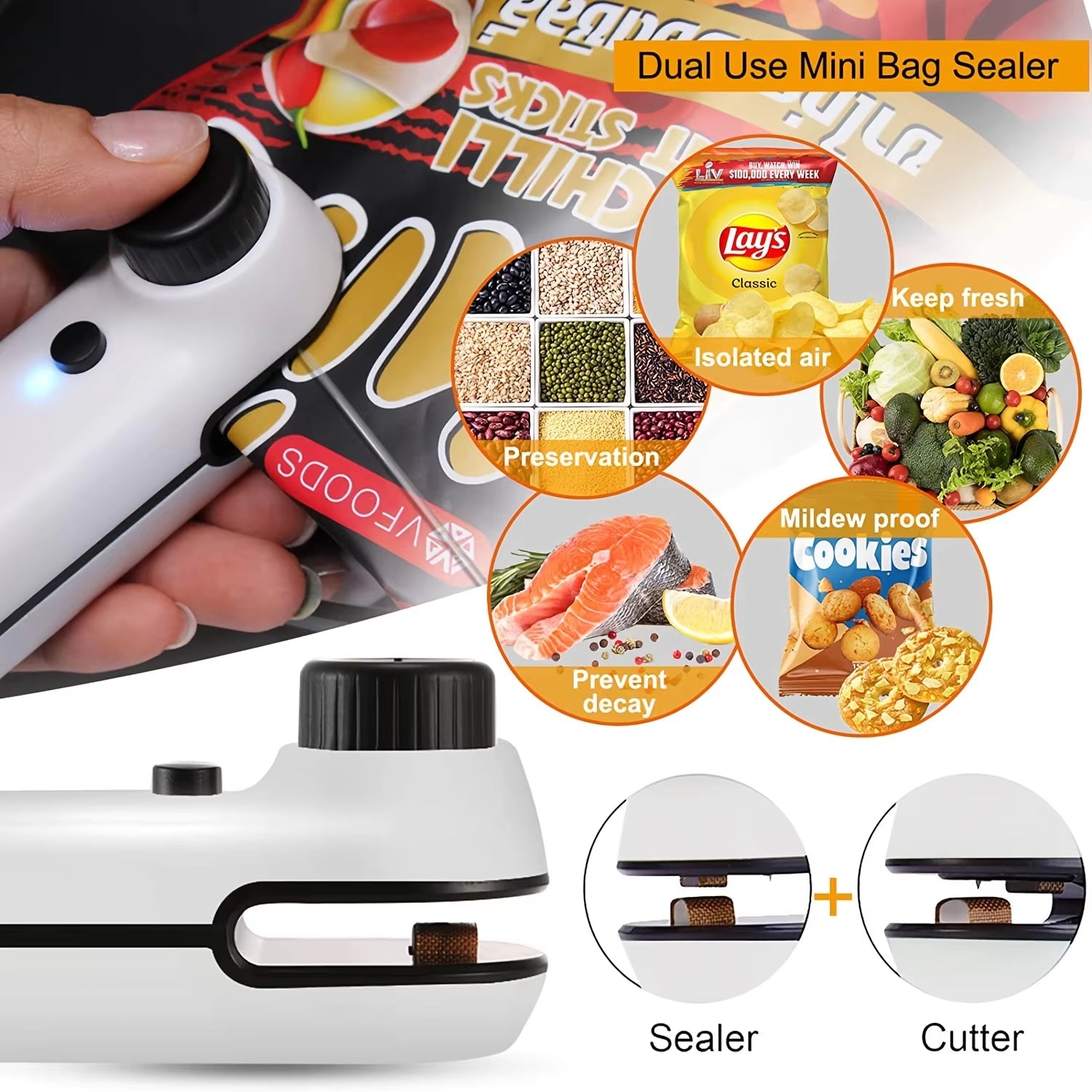 Rechargeable Packaging Heat Sealer 